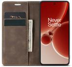 ProGuard OnePlus Nord 4 Wallet Hoesje Vintage Leder Bruin, Telecommunicatie, Verzenden, Nieuw, Hoesje of Tasje
