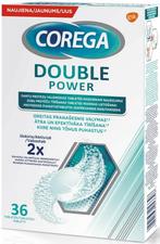 COREGA DOUBLE POWER REINIGINGSTABLETTEN DOOSJE 36 STUKS, Verzenden, Nieuw