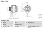 Dynamo / Alternator AUDI A1 (1.0 TFSI,1.4 TFSI,1.4 TSI), Auto-onderdelen, Motor en Toebehoren, Ophalen of Verzenden, Nieuw