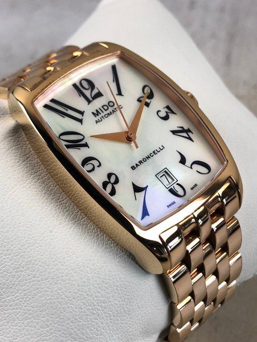 Mido - Baroncelli Tonneau Automatic - M003.307.33.112.00 -, Sieraden, Tassen en Uiterlijk, Horloges | Heren