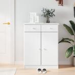 vidaXL Schoenenkast ALTA 77x35x96 cm massief grenenhout wit, Verzenden, Nieuw