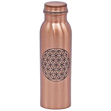 Koperen waterfles 750 ml. Bloem des Levens beschikbaar voor biedingen
