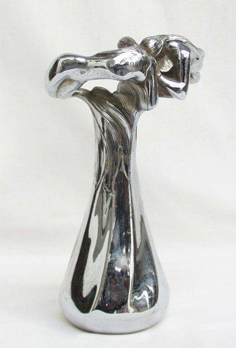 Vojave Bruxelles - Vaas - Verchroomd Brons - Zeemeerminnen, Antiek en Kunst, Antiek | Meubels | Stoelen en Banken