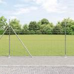 vidaXL Weidehekwerk Zilver 25 x 1.6 m Gegalvaniseerd staal, Tuin en Terras, Schuttingen, Verzenden, Nieuw, IJzer