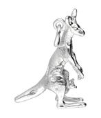 Zilveren Kangoeroe 3 ketting hanger, Sieraden, Tassen en Uiterlijk, Nieuw, Verzenden
