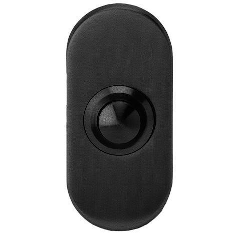 Beldrukker ovaal 68x30.5mm zwart, Doe-het-zelf en Verbouw, Hang- en Sluitwerk, Verzenden