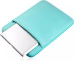 laptopsleeve 14,6 inch met accessoiresvak mint groen