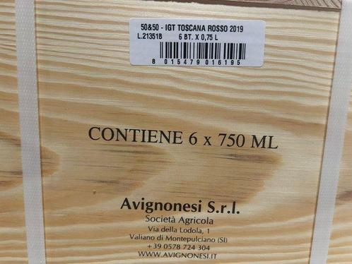 2019 Capannelle Avignonesi, 50&50 - Toscane - 6 Flessen, Verzamelen, Wijnen