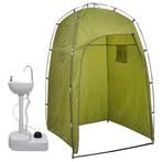 vidaXL Kampeerwasbak met tent draagbaar 20 L, Verzenden, Nieuw