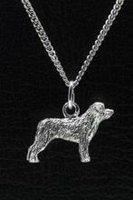 Zilveren Pyrenese herder ketting hanger - oren ongecoupee..., Verzenden, Nieuw