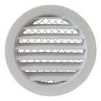 Rond buitenluchtrooster aluminium Ø 125mm, Verzenden, Nieuw