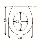 Toiletzitting Cedo Beach Path Softclose Bruin, Ophalen of Verzenden, Nieuw