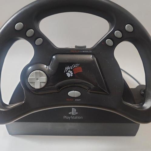 Mad Catz Analog Racing Wheel & Pedals Playstation 1, Spelcomputers en Games, Spelcomputers | Sony PlayStation Consoles | Accessoires