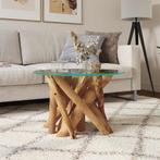 vidaXL Salontafel 60 cm massief teak drijfhout, Huis en Inrichting, Verzenden, Teakhout, Nieuw, 50 tot 100 cm