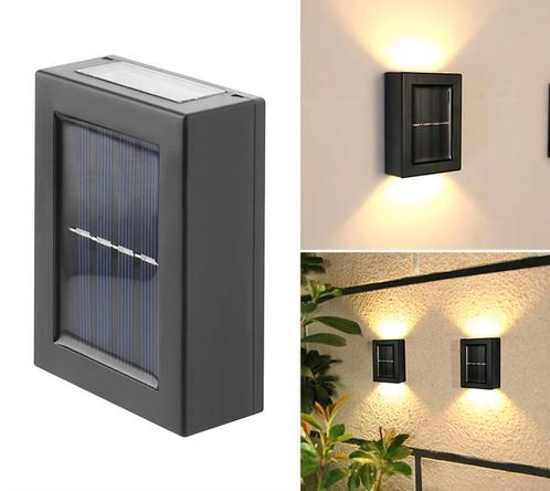 Solar LED Buitenlamp – Waterdichte zonne-energie verlichting, Huis en Inrichting, Lampen | Wandlampen, Nieuw, Verzenden