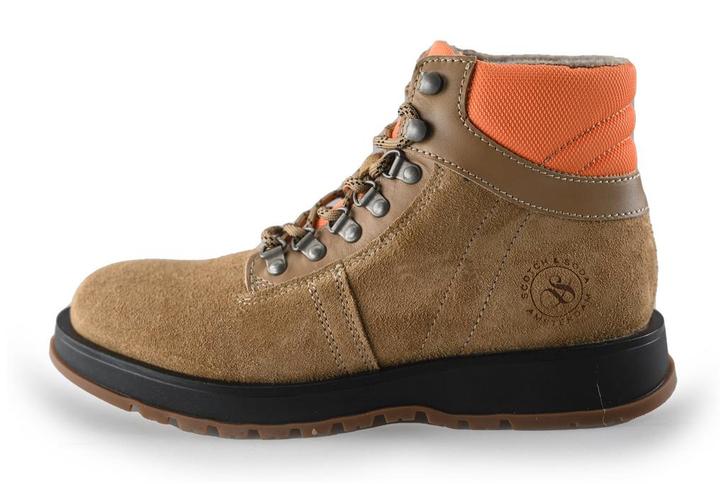 Scotch & Soda Veterboots in maat 41 Beige | 10% korting, Kleding | Heren, Schoenen, Overige kleuren, Zo goed als nieuw, Boots