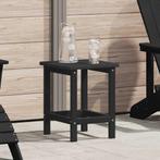 vidaXL Adirondack Zij Tafel Zwart 38 x 38 x 46 cm HDPE, Tuin en Terras, Tuintafels, Verzenden, Nieuw