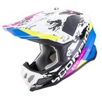 Scorpion VX-22 Air CX Wit Zwart Blauw Offroad Helm, S, Nieuw met kaartje, Overige merken, Heren