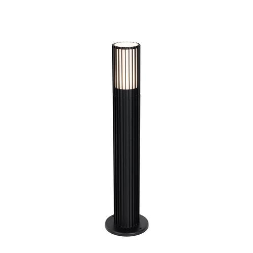 Design buiten paaltje zwart 50 cm IP44 - Boris, Tuin en Terras, Buitenverlichting, Nieuw, Minder dan 50 watt