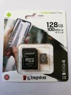 Kingston micro SD kaart 128GB nieuw, Audio, Tv en Foto, Fotografie | Geheugenkaarten, Kingston, Nieuw, Ophalen of Verzenden, 128 GB