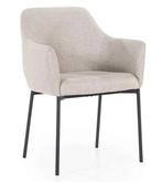 Stoel Paul - Taupe Linea - 95887 - eetkamerstoelen, Nieuw, Overige materialen