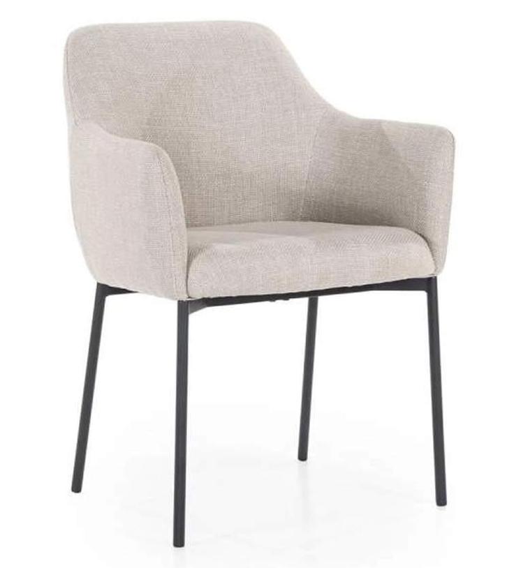 Stoel Paul - Taupe Linea - 95887 - eetkamerstoelen, Huis en Inrichting, Stoelen, Nieuw, Overige materialen