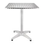 Bolero alumiminium tafel met RVS blad 60cm, Verzenden, Nieuw in verpakking