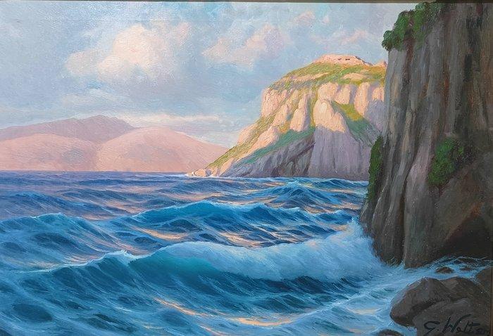 Guglielmo Welters (1913-2003) - Mareggiata - NO RESERVE, Antiek en Kunst, Kunst | Schilderijen | Klassiek