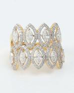 Trouwring - 14 karaat Geel goud - 1.77ct. tw. Diamant, Sieraden, Tassen en Uiterlijk, Antieke sieraden