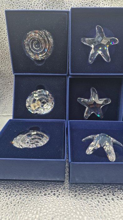 Swarovski - Beeldje - Swarovski (zeester en schelpen) (6) -, Antiek en Kunst, Curiosa en Brocante