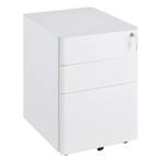 TRUUSK Verrijdbare Archiefkast 3 Laden - Staal - Wit - Inclu, Huis en Inrichting, Kasten | Ladekasten, Verzenden, Nieuw