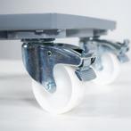 Eurobakken rolplateau 250 kg met rem grijs