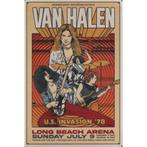 Wandbord - Van Halen U.S. Invasion Tour 1978, Nieuw, Ophalen of Verzenden