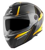 Bogotto FF404 Ezion Zwart Geel Systeemhelm, Motoren, Verzenden, Nieuw met kaartje, Systeemhelm, Overige merken