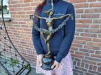 Beeld, Large Bronze Flower Scarf Dancer - 52.5 cm - Brons,