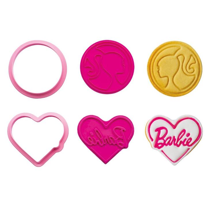 Koekjes Uitsteker Barbie 2-delig, Hobby en Vrije tijd, Taarten en Cupcakes maken, Nieuw, Verzenden