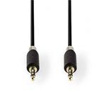 3.5 mm jack kabel | Nedis | 1 meter (Stereo, Verguld), Verzenden, Nieuw