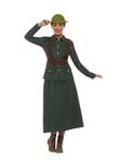 WW2 army lady kostuum (Feestkleding dames, Verkleedkleding)
