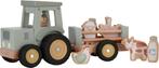 Little Dutch Tractor met Trailer Little Farm FSC, Kinderen en Baby's, Nieuw, Ophalen of Verzenden