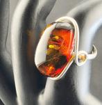 Baltic Amber cocktailring – oversized cognackleurige
