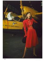 Toni Frissell - Model In A Red Dress