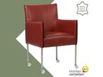 Leren eetkamerstoel More - Granada Rouge (rood) - Poten, Huis en Inrichting, Stoelen, Bohemian, Industrieel, Modern, Scandinavisch