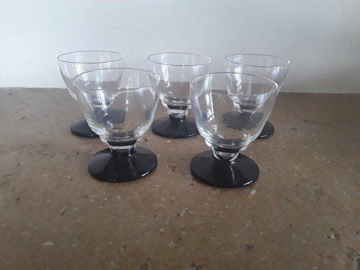 Drinkset (7) - Glas, Verzilverd, Antiek en Kunst, Curiosa en Brocante