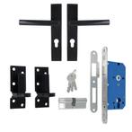 ODShop complete set voor poortdeuren luxe PC72 zwart, Doe-het-zelf en Verbouw, Hang- en Sluitwerk, Verzenden, Nieuw