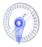 Ronde hoekmeter, gradenboog, geodriehoek, Doe-het-zelf en Verbouw, Ophalen of Verzenden, Nieuw