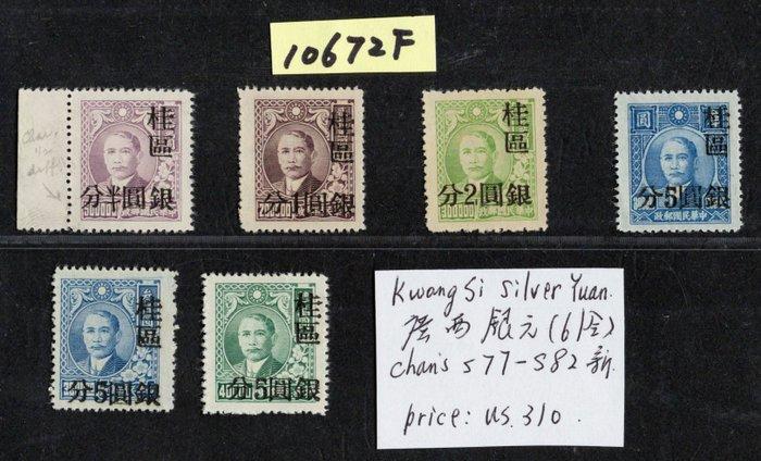 China - 1878-1949 - Zilveren Yuan Kwangsi-set, Postzegels en Munten, Postzegels | Azië