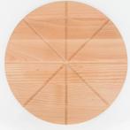 HOCHO Ronde Pizzaplank - Beukenhout - Ø 350x20mm - Perfec.., Ophalen of Verzenden, Nieuw