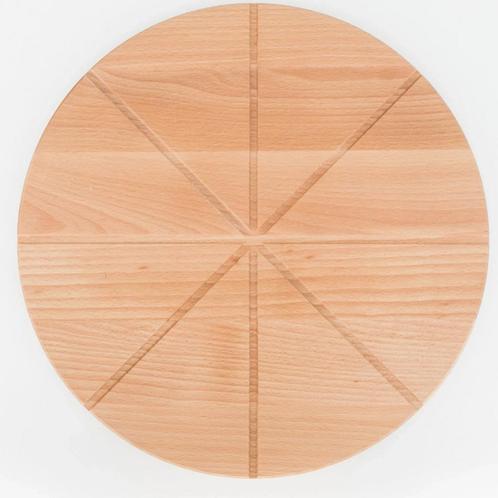 HOCHO Ronde Pizzaplank - Beukenhout - Ø 350x20mm - Perfec.., Huis en Inrichting, Keuken | Keukenbenodigdheden, Nieuw, Ophalen of Verzenden
