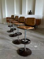 Kruk (4) - Hout, Metaal, Synthetisch leder, kunststof -