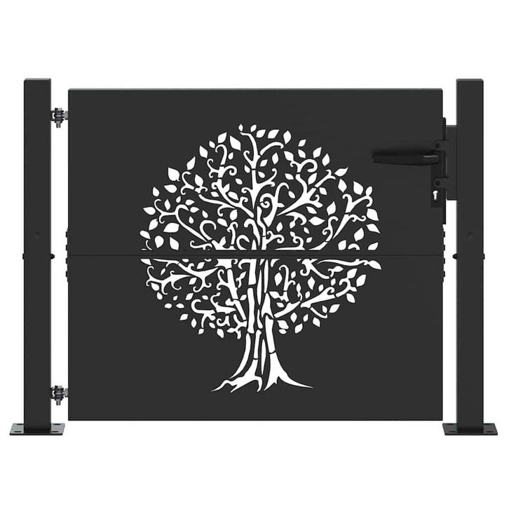 Poedercoat Poort Retro | B-keuze | Scherpe Prijs, Tuin en Terras, Tuinhekken en Hekwerk, Met poort, Nieuw, IJzer, Tuinhek, Ophalen of Verzenden